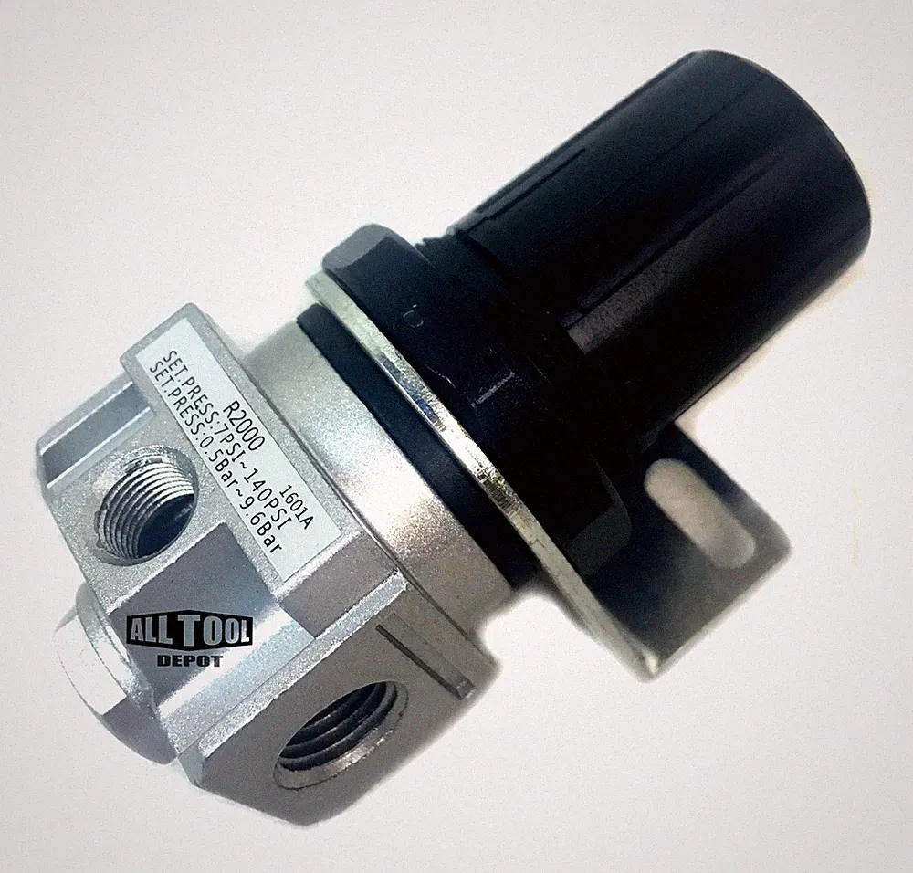 1/4" Air Compressor Regulator 4 Port Devilbiss Porter Cable Craftsman