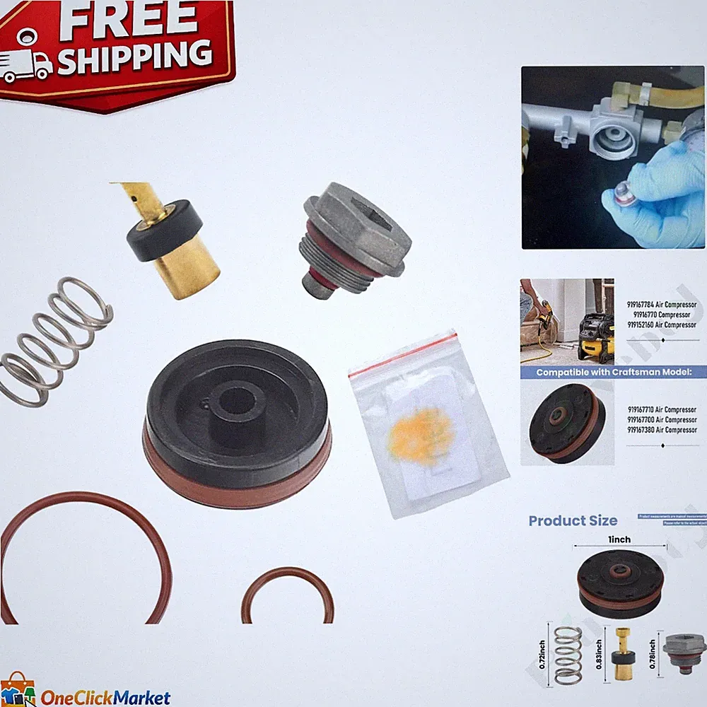 Air Compressor Repair Kit - N008792 for Craftsman, Dewalt & Porter Cable