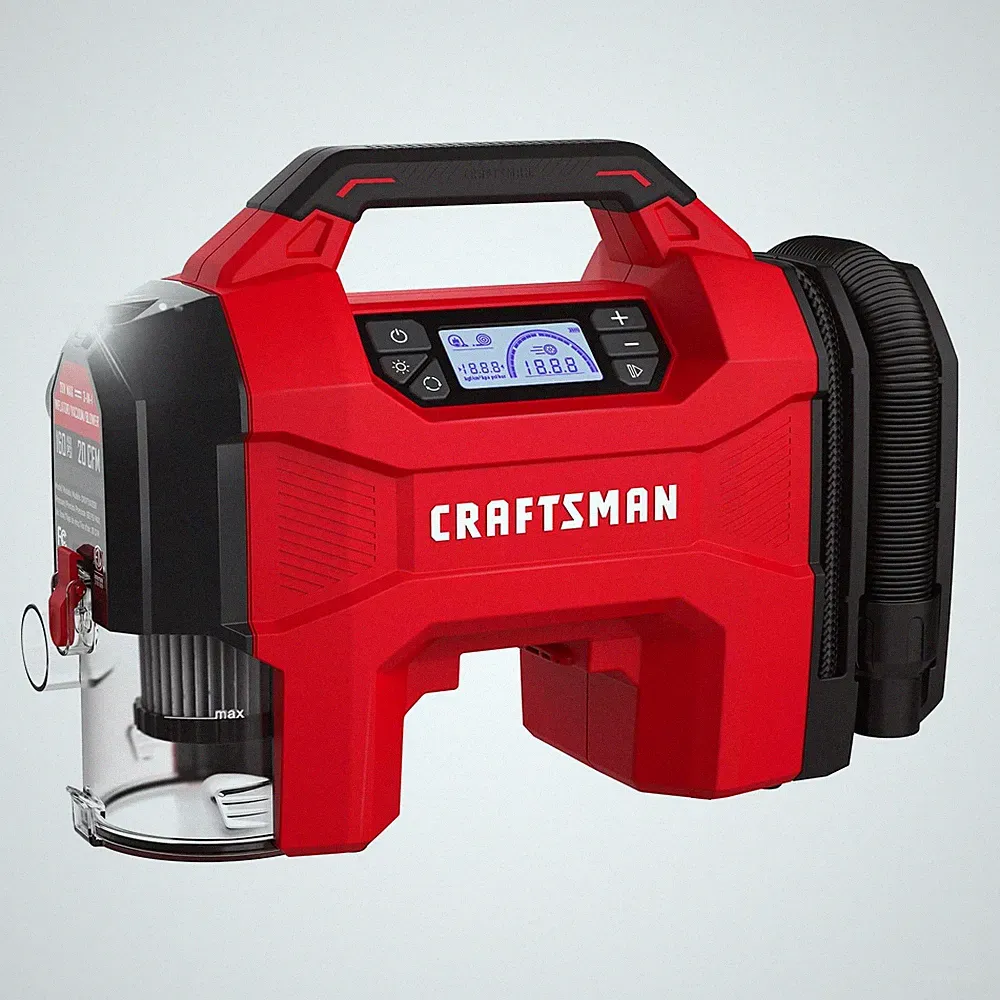 CRAFTSMAN 3-in-1 Portable Air Compressor 160 PSI Tire Inflator 20V 12V Tool Only