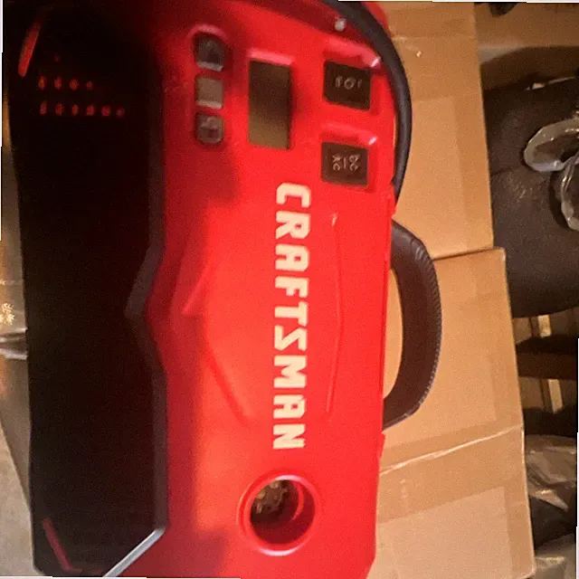 Craftsman Corded Electric Portable Inflator Red Black Air Compressor
