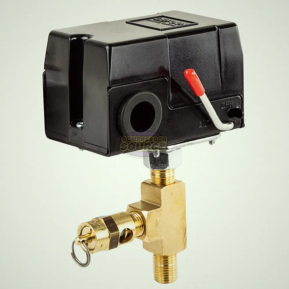 Replacement Pressure Switch Craftsman Air Compressors w/ Relief Valve 95-125 PSI
